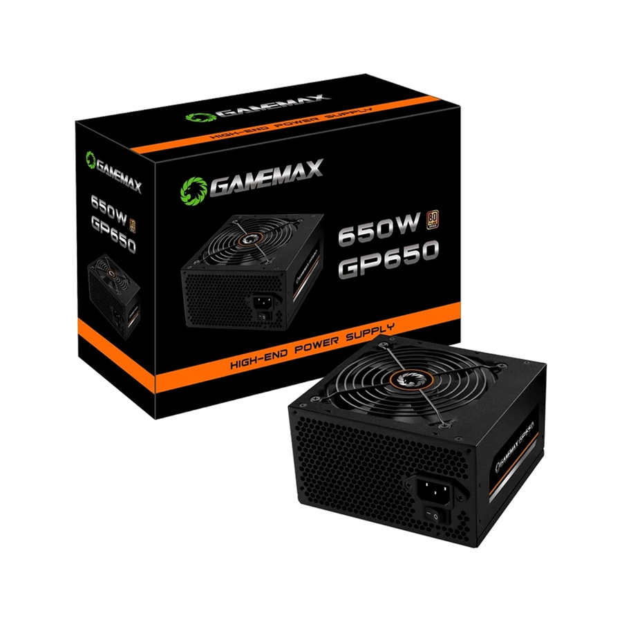 GAMEMAX Fonte Gamer GP650 80 Plus Bronze PFC Ativo Preta 650W