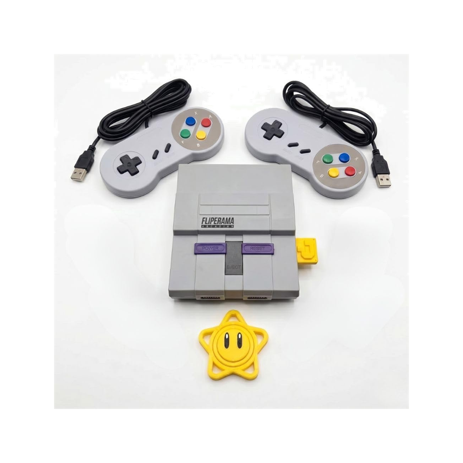 Game Retro Mini Super Nintendo 2 Controles + Pack com todos os Jogos de Snes