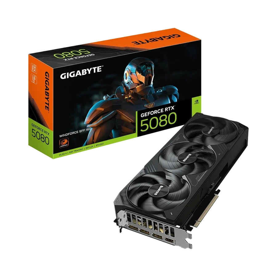 GIGABYTE Placa gráfica GeForce RTX 5080 WINDFORCE SFF 16G, 16GB…