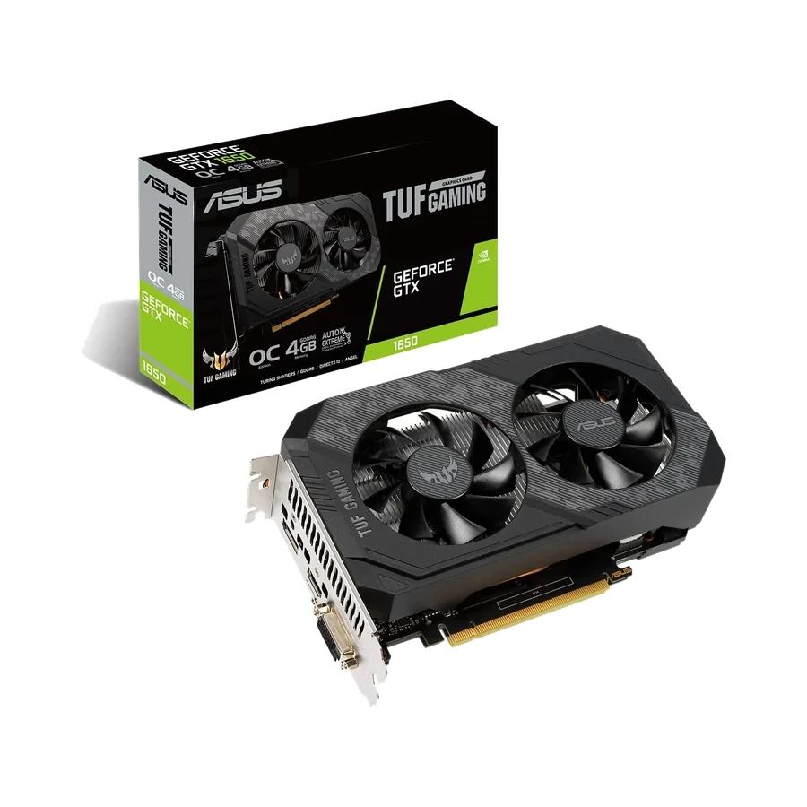 PLACA DE VIDEO ASUS GEFORCE GTX 1650 TUF GAMING OC EDITION 4GB…