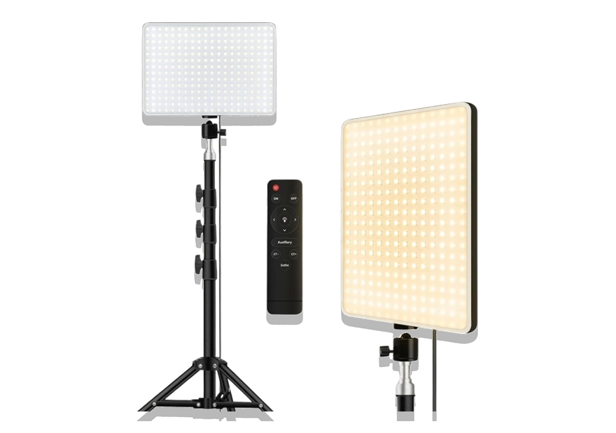 Ring Light Iluminador LED Retangular profissional com tripé de 2 metros
