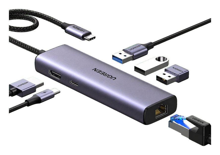 UGREEN Revodok Hub USB C 6 em 1