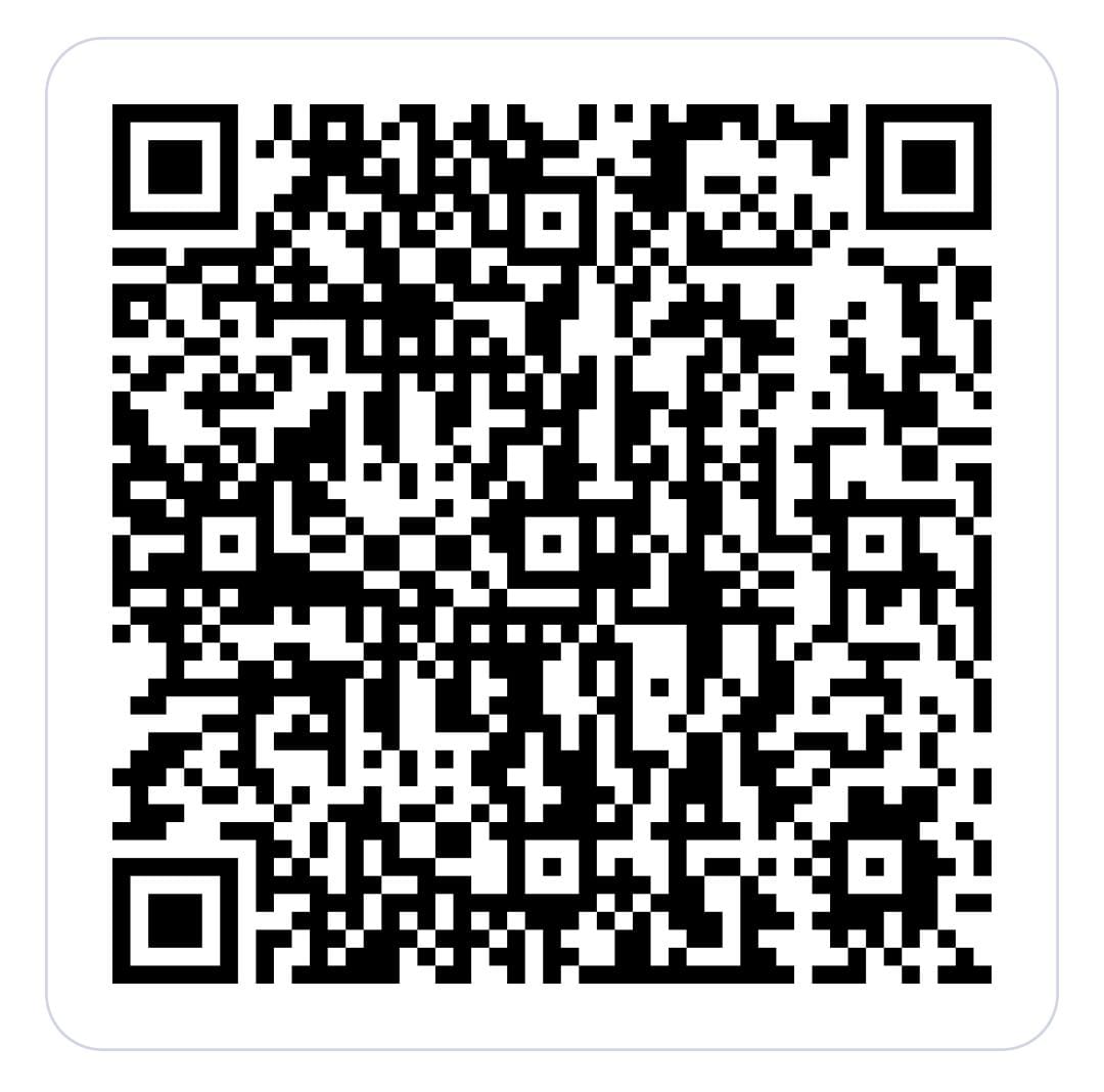 QR Code para doar e apoiar o Encontre Aqui Tech.